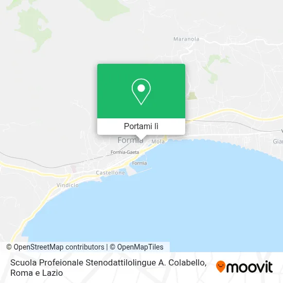 Mappa Scuola Profeionale Stenodattilolingue A. Colabello