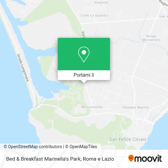 Mappa Bed & Breakfast Marinella's Park