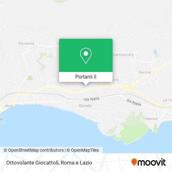 Mappa Ottovolante Giocattoli