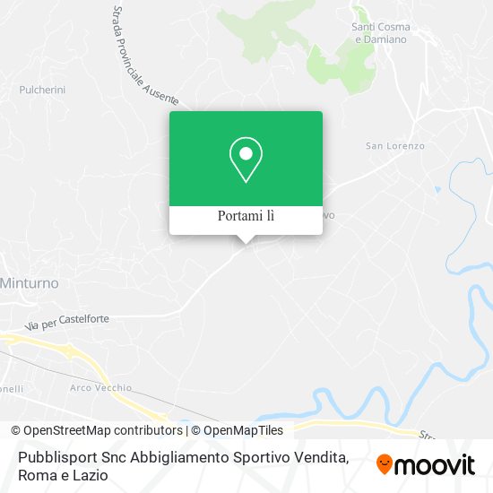 Mappa Pubblisport Snc Abbigliamento Sportivo Vendita