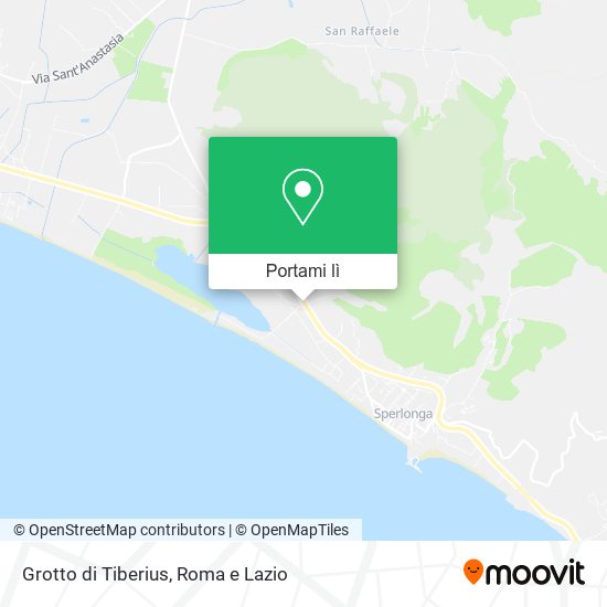 Mappa Grotto di Tiberius