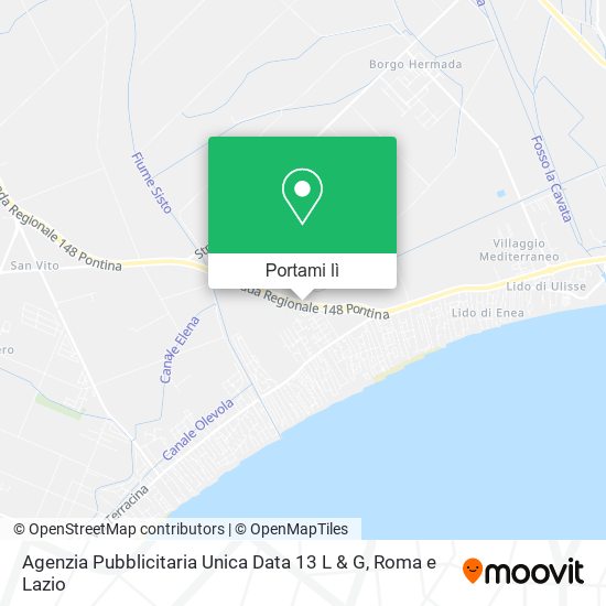 Mappa Agenzia Pubblicitaria Unica Data 13 L & G