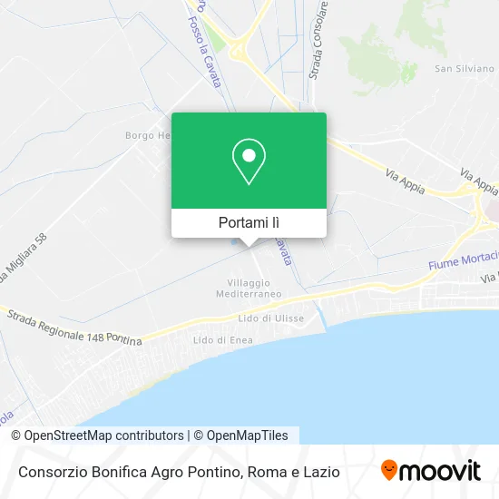Mappa Consorzio Bonifica Agro Pontino