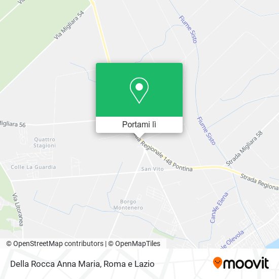 Mappa Della Rocca Anna Maria