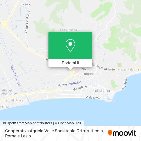 Mappa Cooperativa Agricla Valle Societaola Ortofrutticola