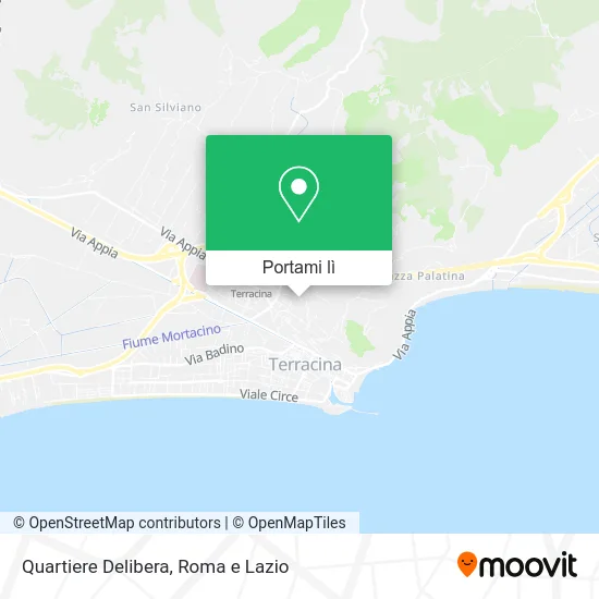 Mappa Quartiere Delibera