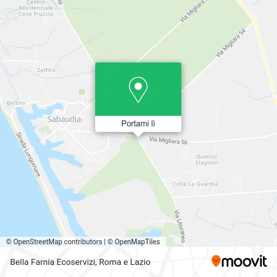 Mappa Bella Farnia Ecoservizi