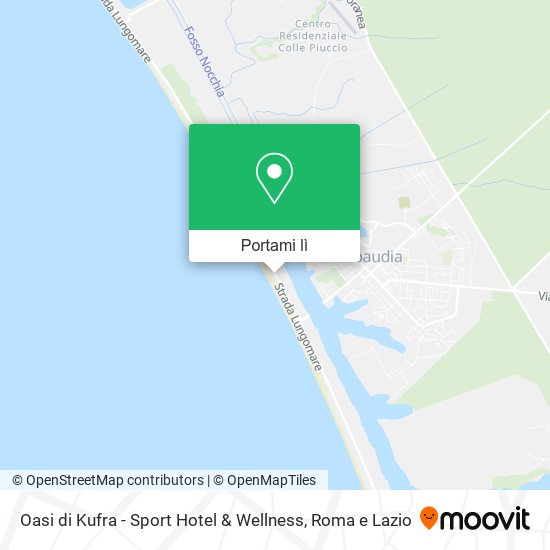 Mappa Oasi di Kufra - Sport Hotel & Wellness
