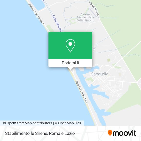 Mappa Stabilimento le Sirene