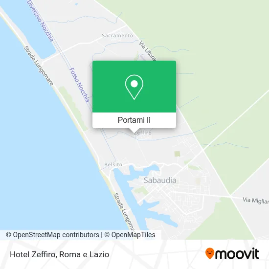 Mappa Hotel Zeffiro