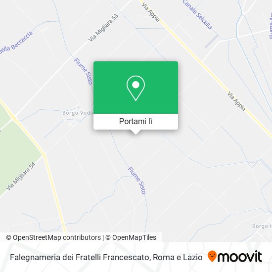 Mappa Falegnameria dei Fratelli Francescato