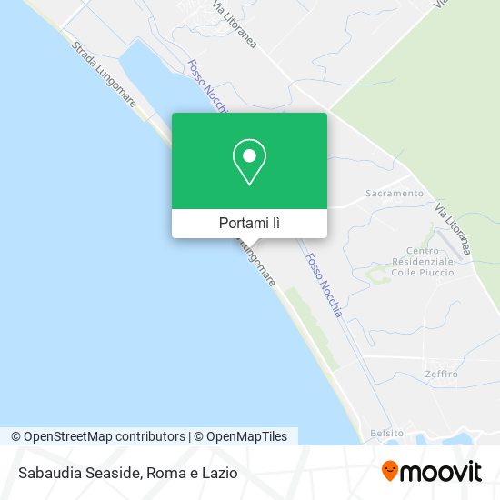 Mappa Sabaudia Seaside