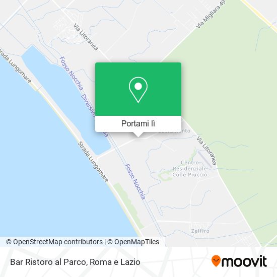 Mappa Bar Ristoro al Parco