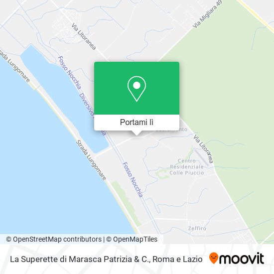 Mappa La Superette di Marasca Patrizia & C.