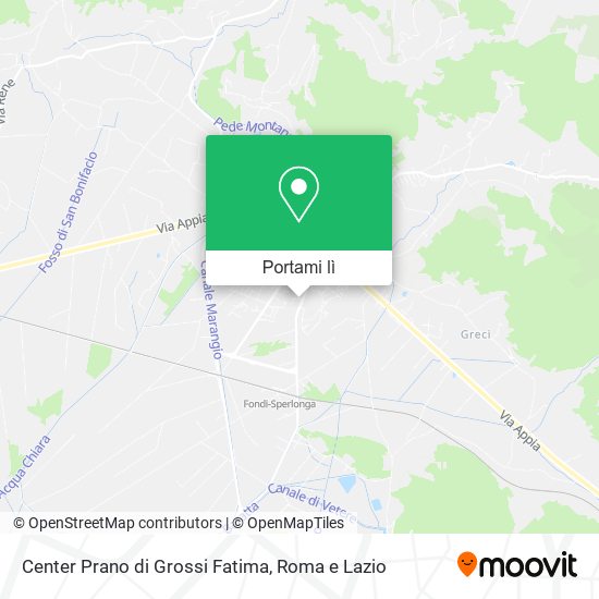 Mappa Center Prano di Grossi Fatima