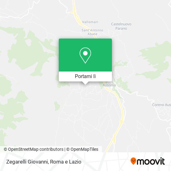 Mappa Zegarelli Giovanni
