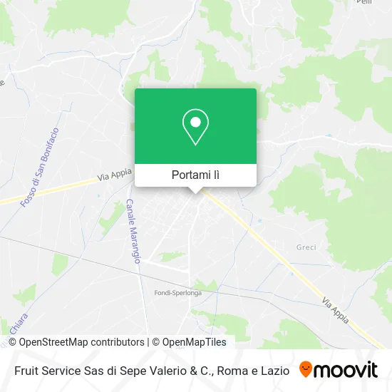 Mappa Fruit Service Sas di Sepe Valerio & C.