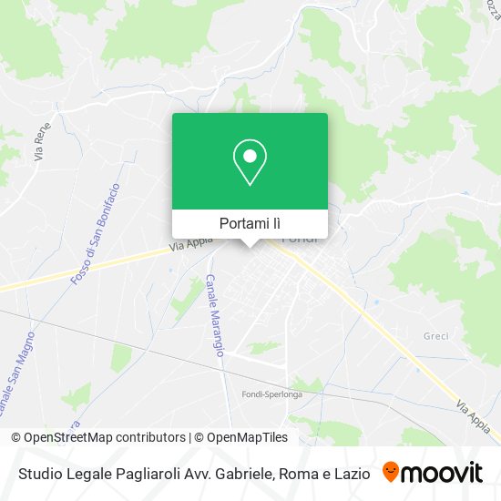 Mappa Studio Legale Pagliaroli Avv. Gabriele