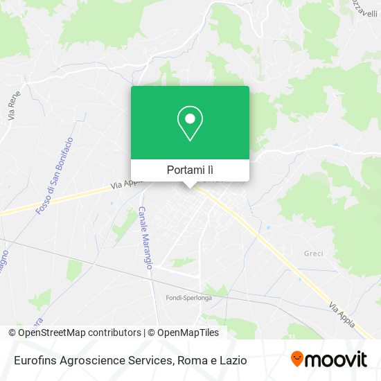 Mappa Eurofins Agroscience Services
