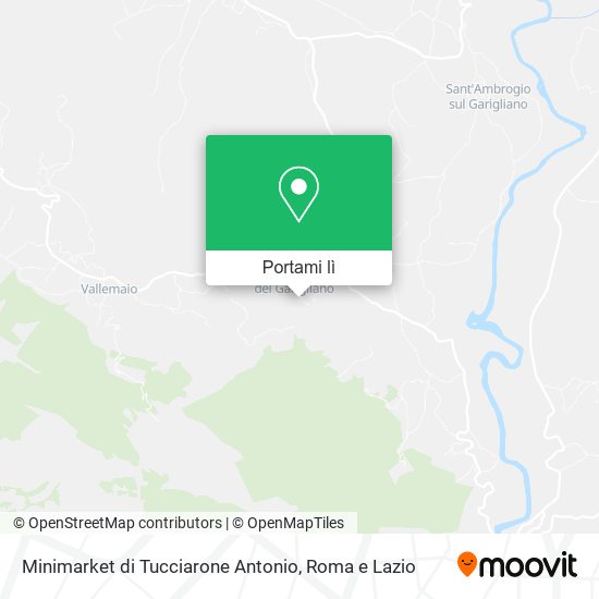 Mappa Minimarket di Tucciarone Antonio