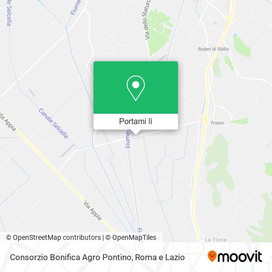 Mappa Consorzio Bonifica Agro Pontino