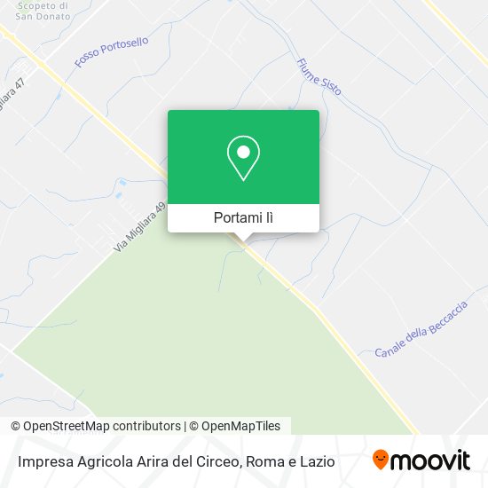 Mappa Impresa Agricola Arira del Circeo