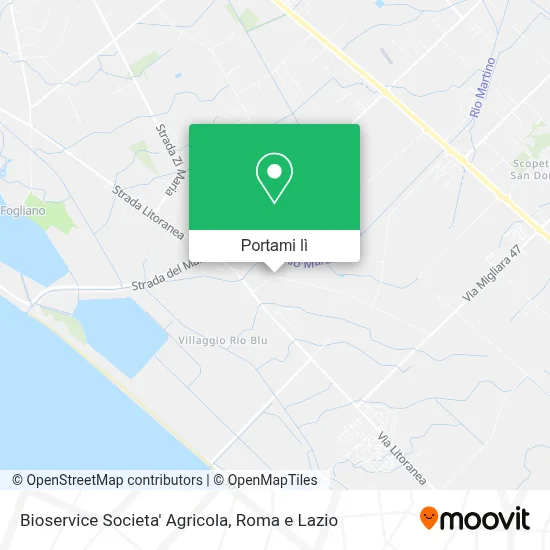 Mappa Bioservice Societa' Agricola