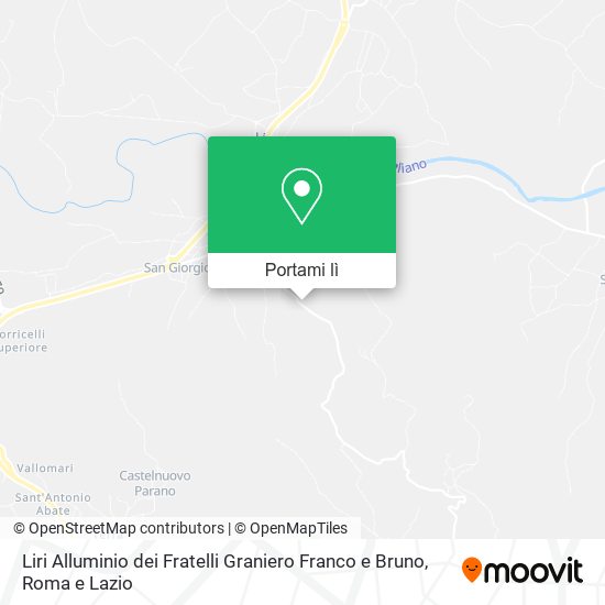 Mappa Liri Alluminio dei Fratelli Graniero Franco e Bruno