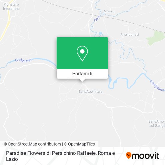 Mappa Paradise Flowers di Persichino Raffaele