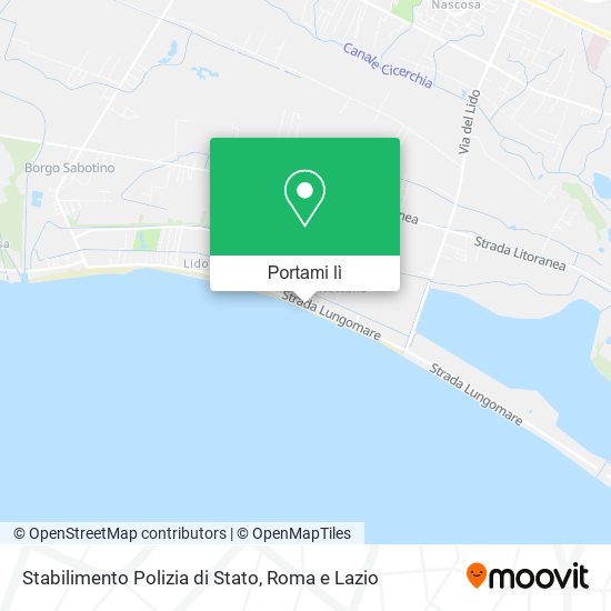Mappa Stabilimento Polizia di Stato