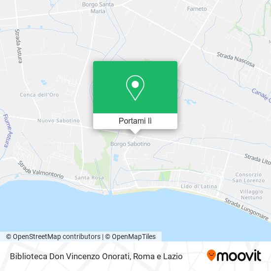 Mappa Biblioteca Don Vincenzo Onorati