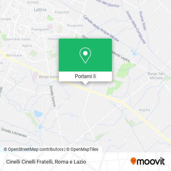 Mappa Cinelli Cinelli Fratelli