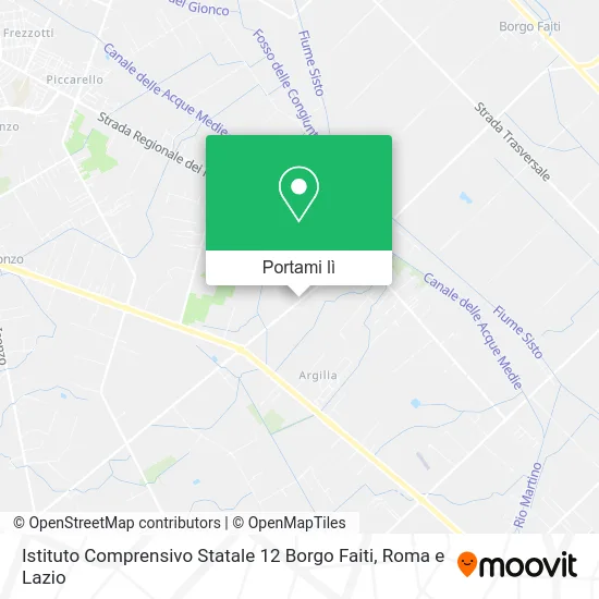 Mappa Istituto Comprensivo Statale 12 Borgo Faiti