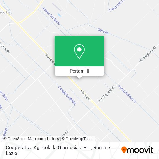 Mappa Cooperativa Agricola la Giarriccia a R.L.