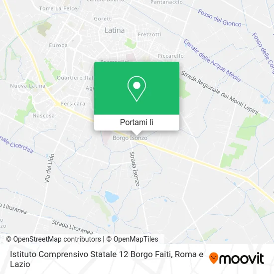Mappa Istituto Comprensivo Statale 12 Borgo Faiti