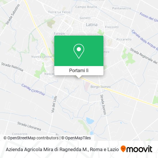 Mappa Azienda Agricola Mira di Ragnedda M.