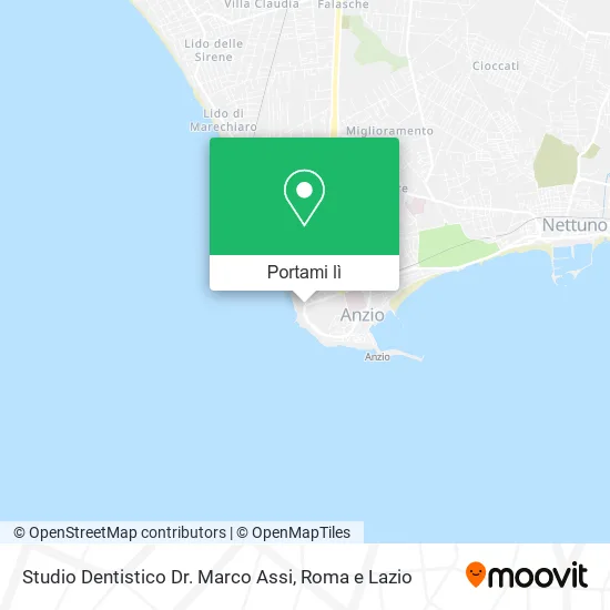 Mappa Studio Dentistico Dr. Marco Assi