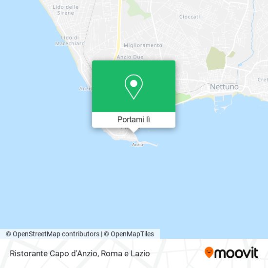 Mappa Ristorante Capo d'Anzio