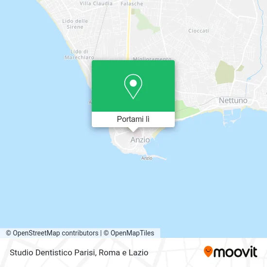Mappa Studio Dentistico Parisi