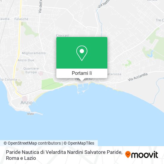 Mappa Paride Nautica di Velardita Nardini Salvatore Paride