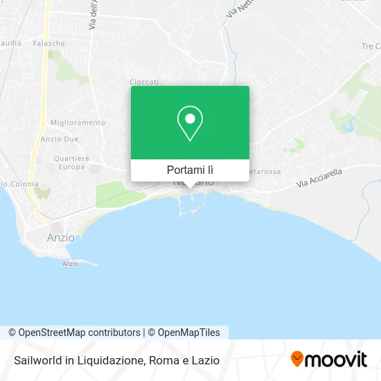 Mappa Sailworld in Liquidazione