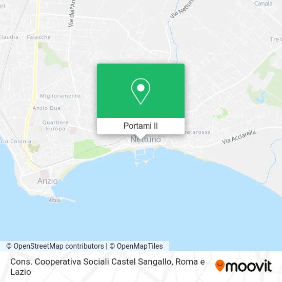 Mappa Cons. Cooperativa Sociali Castel Sangallo
