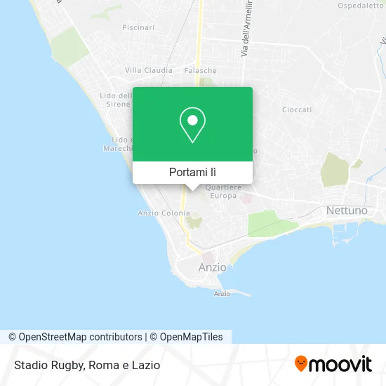 Mappa Stadio Rugby