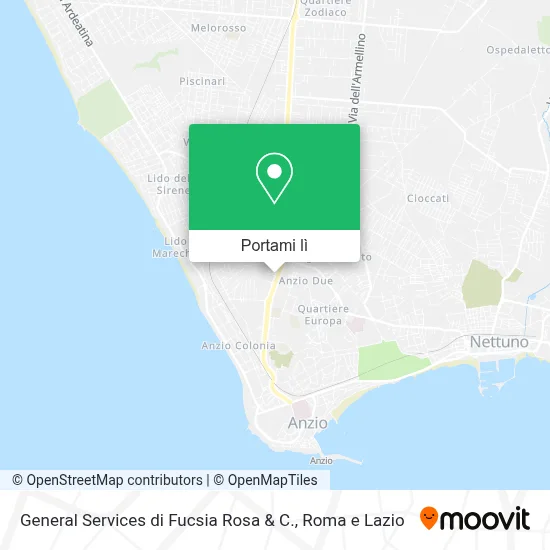 Mappa General Services di Fucsia Rosa & C.