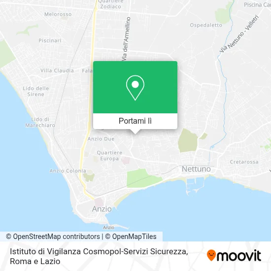 Mappa Istituto di Vigilanza Cosmopol-Servizi Sicurezza