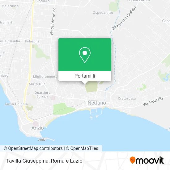 Mappa Tavilla Giuseppina