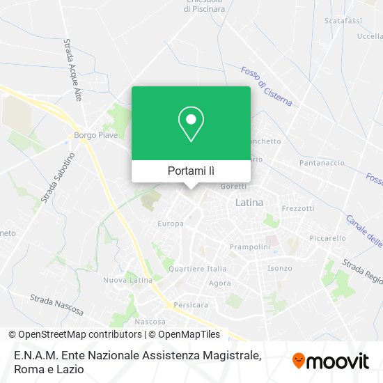 Mappa E.N.A.M. Ente Nazionale Assistenza Magistrale