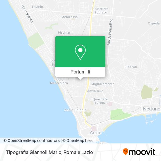 Mappa Tipografia Giannoli Mario