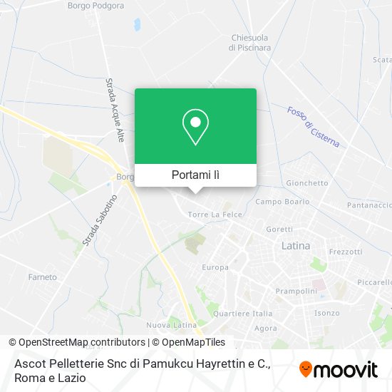 Mappa Ascot Pelletterie Snc di Pamukcu Hayrettin e C.