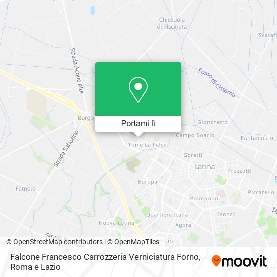 Mappa Falcone Francesco Carrozzeria Verniciatura Forno
